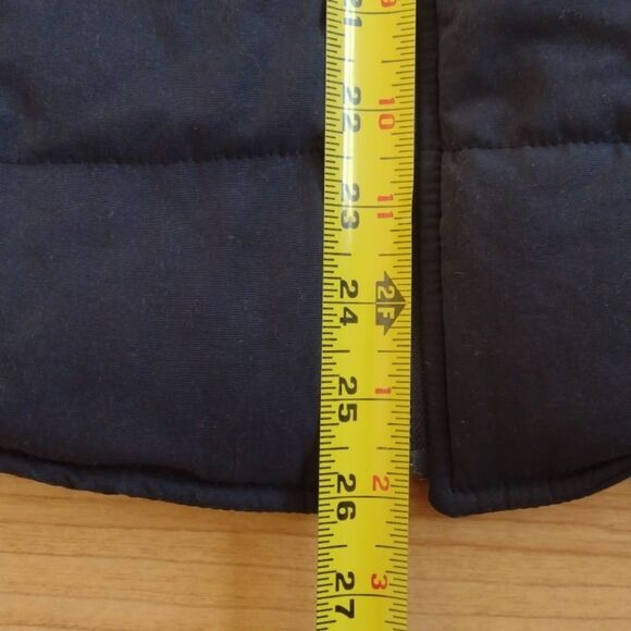 Oddi Blue Hooded Puffer Vest with Knit Back and Hood Size Small - Picture 12 of 14